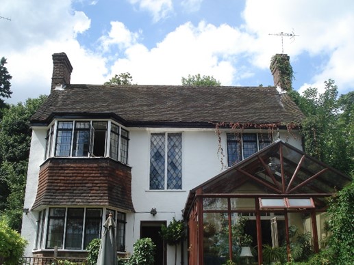 The Hereward Avenue house before the loft conversion, with its original pitched roof