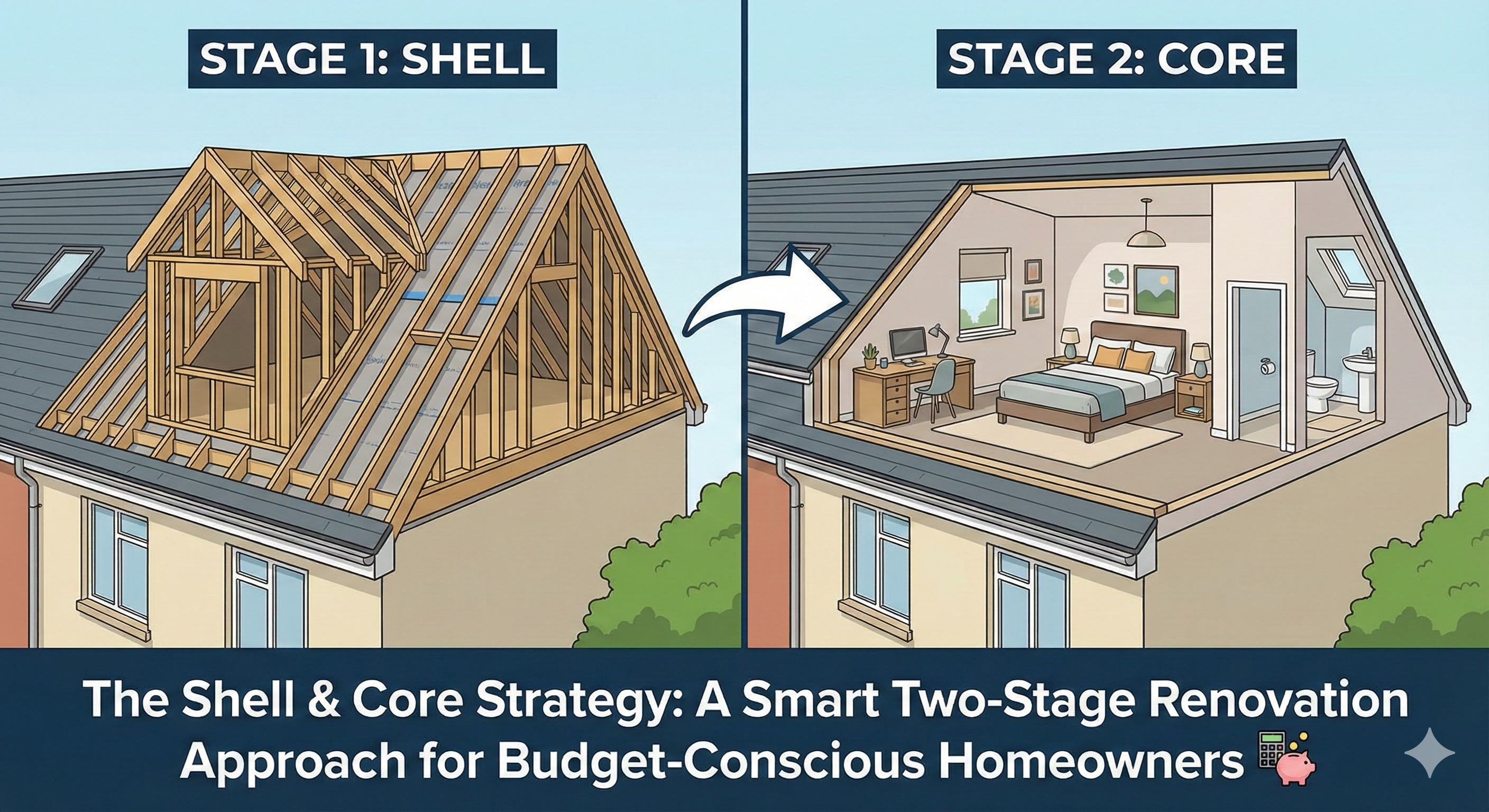 The Shell & Core Strategy: A Smart Two-Stage Renovation Approach for Budget-Conscious Homeowners